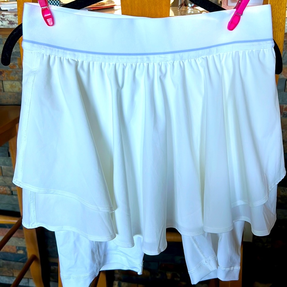 Lululemon skort with longer shorts underneath